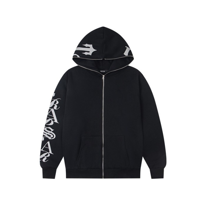 Arm Printed Letter Logo High Street Loose Fleece Hoodie & Pants Set 2 colors 29077507