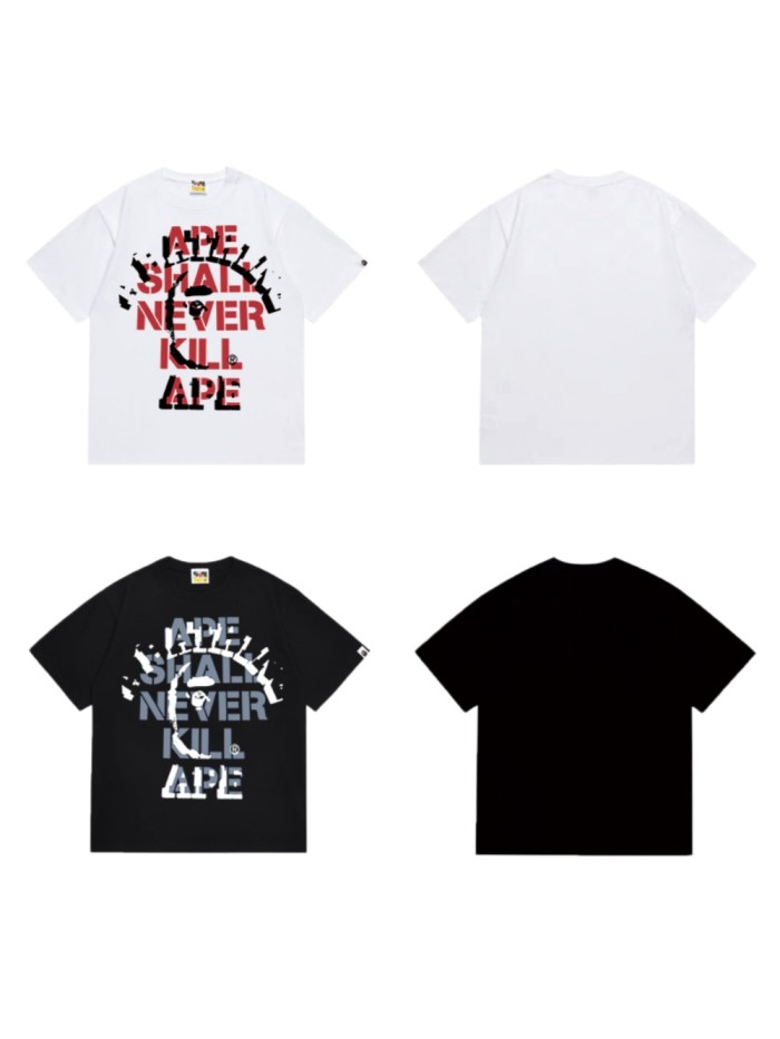 Ape Head  APE SHALL NEVER KILL APE  Graffiti Print T-shirt 2 colors 29060344
