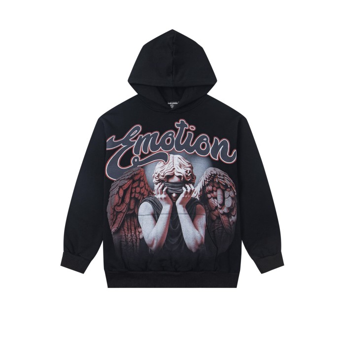 28410647 Blindfolded Angel Printed Hoodie