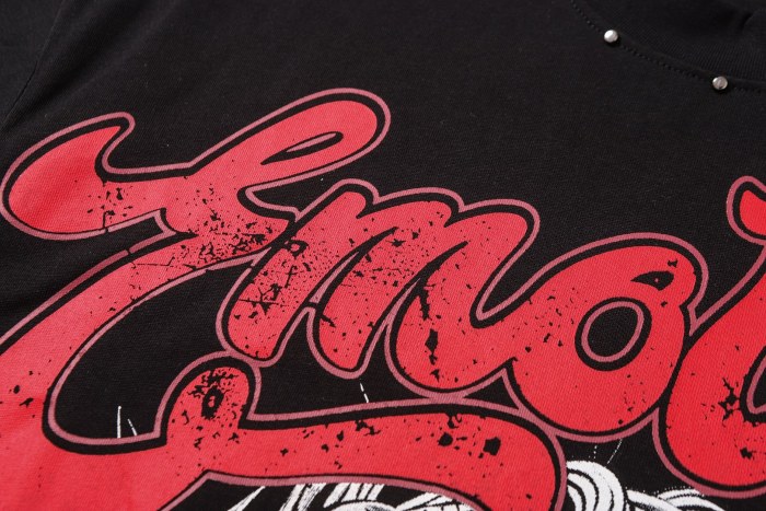 niche Thorn God Statue vintage rivet large logo T-shirt 29069199