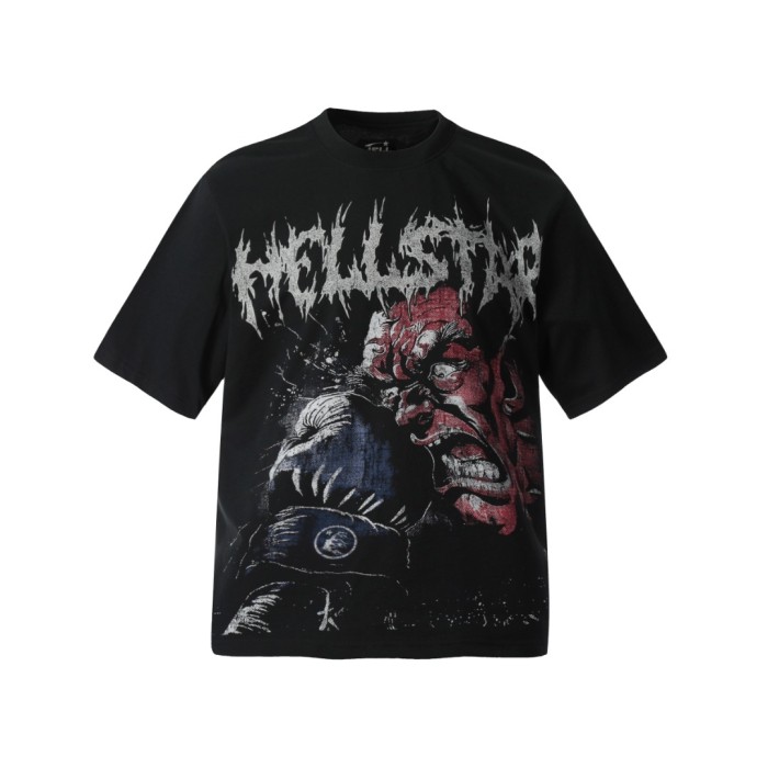 Bloody Fist Furious Figure Print Washed Tee 29092396