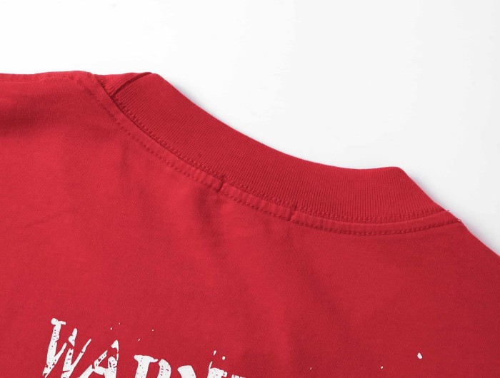 Red Warning Cupid Print Washed Tee 29105637