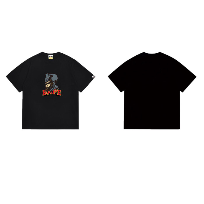 Retro Ape Warrior Head Print T-Shirt 4 colors 29051494