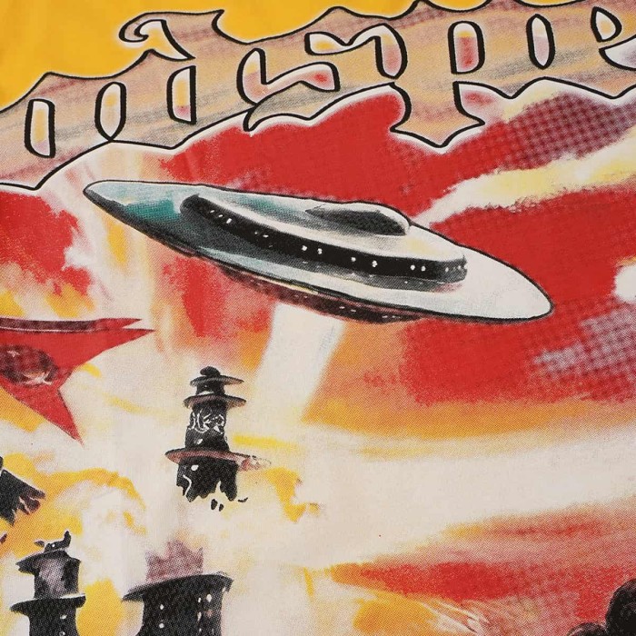 Retro Era Alien Invasion Print Washed Tee 29098136