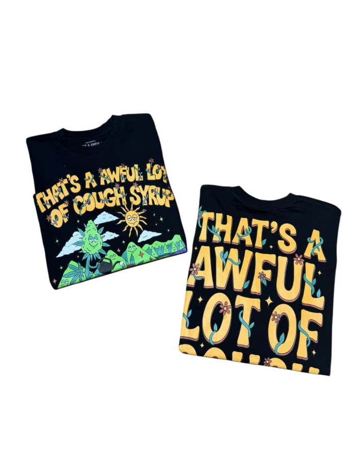 Psychedelic Sun Plant Print Tee 2 colors 29010783