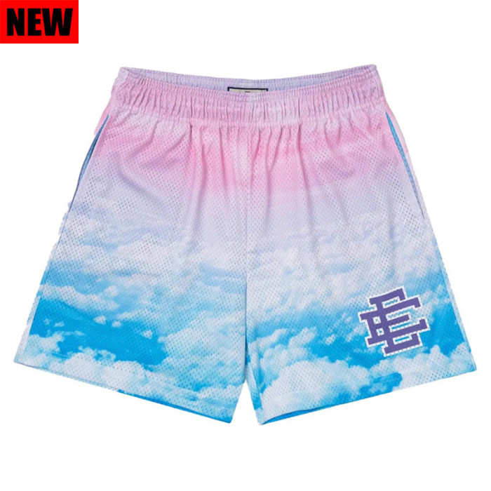Cloud Color Breathable mesh printed shorts 3 colors
