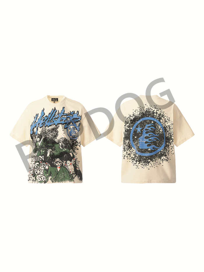 All-over graffiti character print Tee