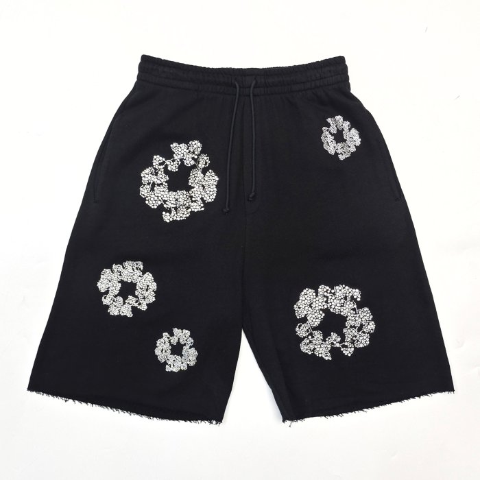 [buy more save more]1:1 quality version 27956074 Rhinestone Flower Shorts 3 colors