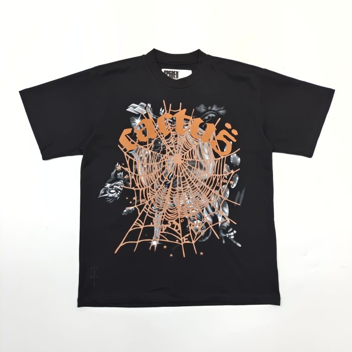 [buy more save more][Big & Tall for weights up to 220 lbs]1:1 quality version Co-branded Brown Print Tee