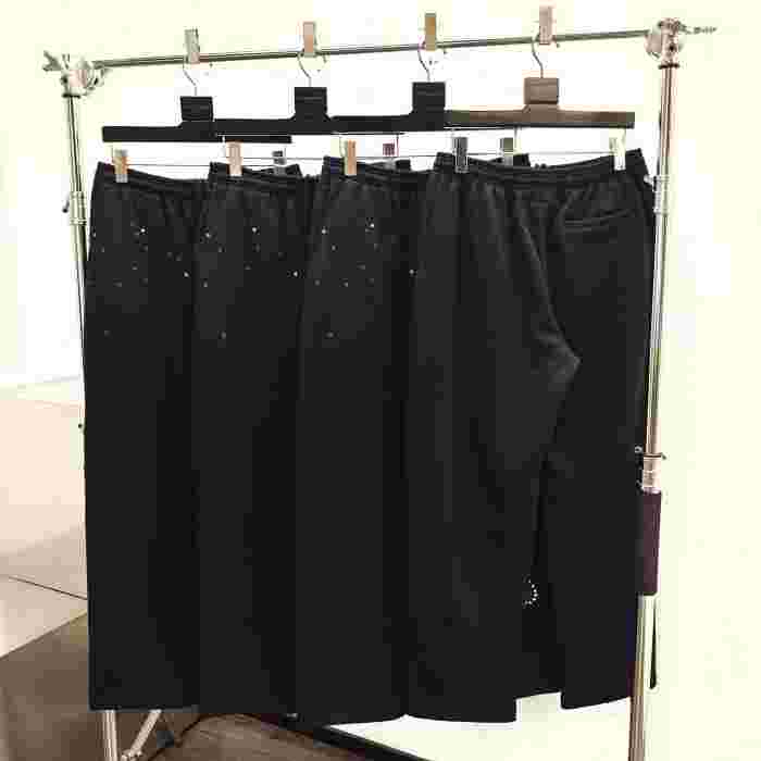[Big & Tall for weights up to 220 lbs]1:1 quality version Black Letter With Rhinestone V2 Print Hoodie & Pants Set 28971641