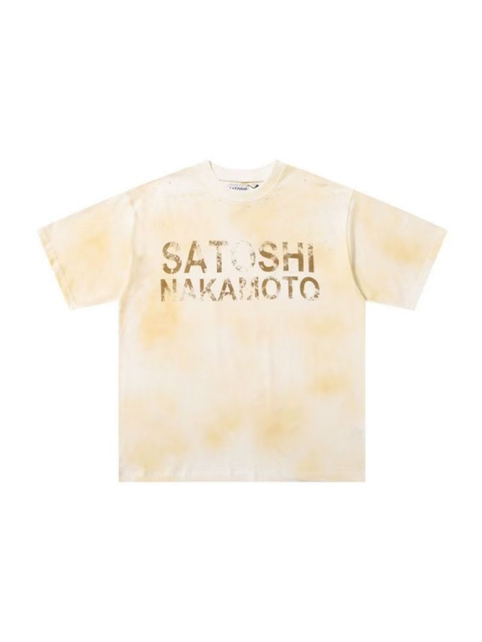 Letter Logo Vintage Washed Print Tee 28857659