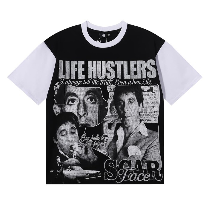 Scar Face Rhinestone Print Tee 28751254