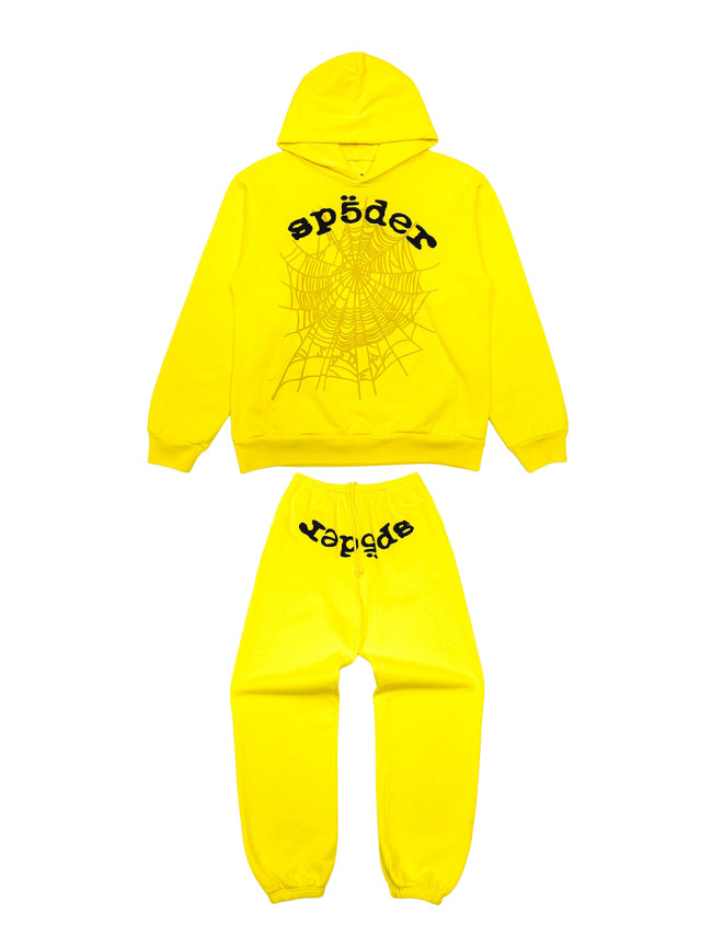 1:1 quality version yellow Legacy Hoodie & Pants Set