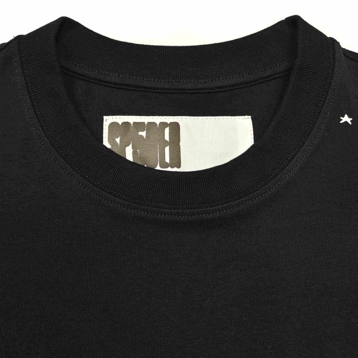 [Big & Tall for weights up to 220 lbs]1:1 quality version Green Mesh On Side Black Print Tee 28971637