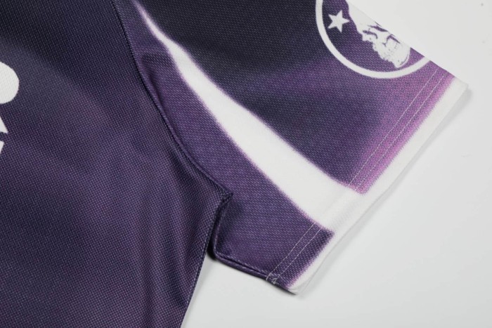 Purple And Black Skull Mesh Jersey Tee 29043145