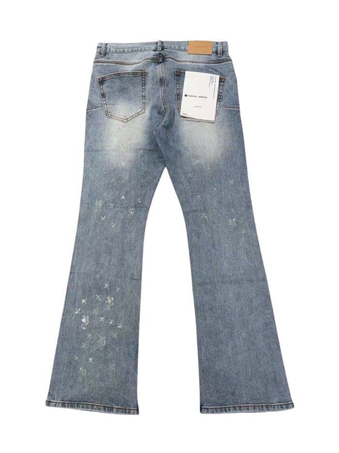 1:1 quality version Four-pointed Star Tiny Rhinestone Jeans 2 colors 28883214