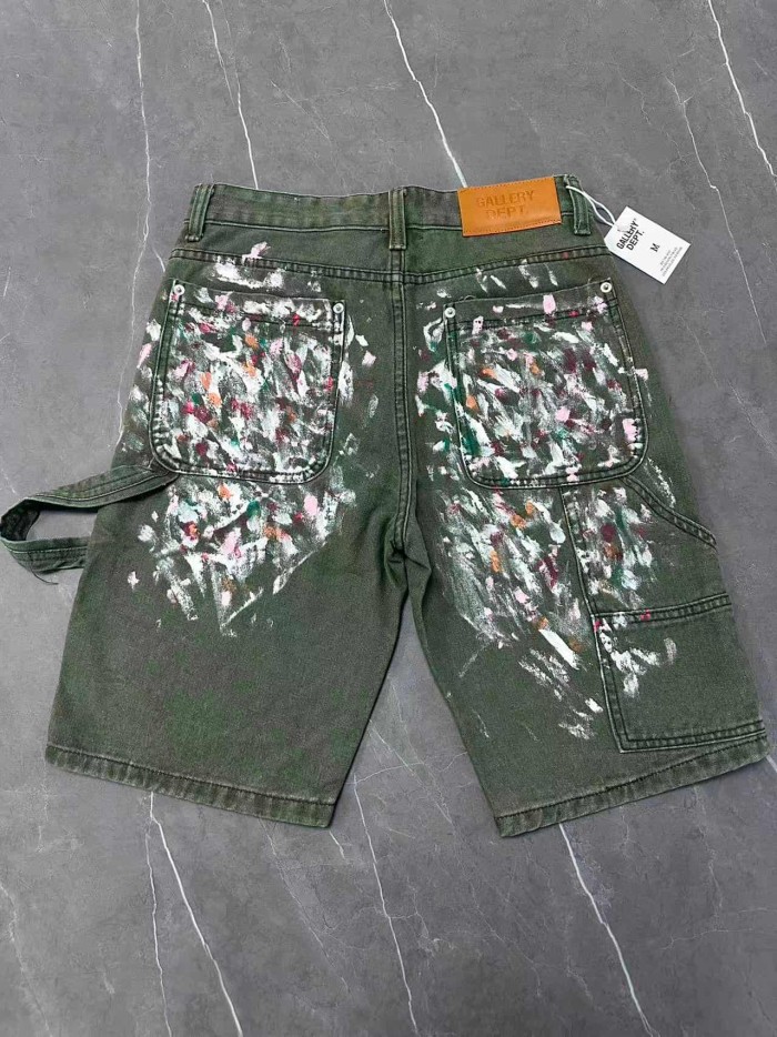 Street Style Color Splash Denim Shorts 29047338