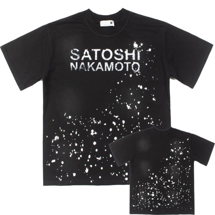 Splash Ink Classic Retro Letter Print Washed Tee 28857657