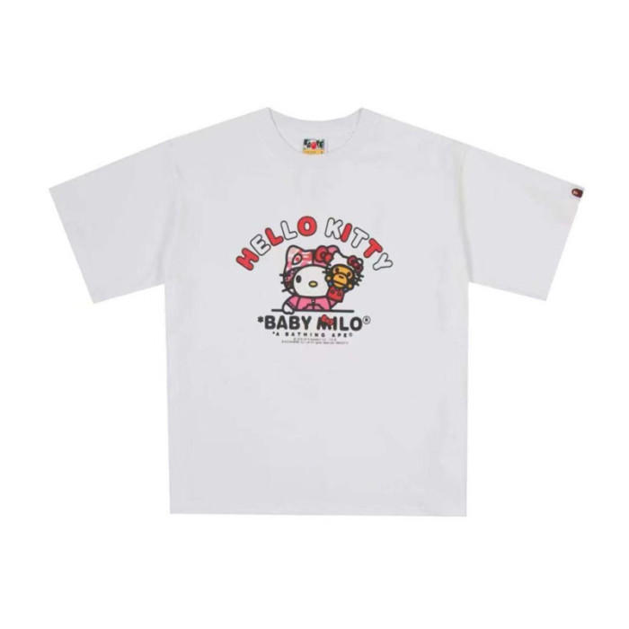 28199410 Hello Kitty & BABY MILO & Tom and Jerry Cartoon Collaboration printed tee 60 colors