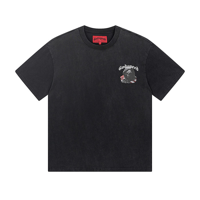 National flag Reaper vintage washed double-sided printed short-sleeved T-shirt 29044589