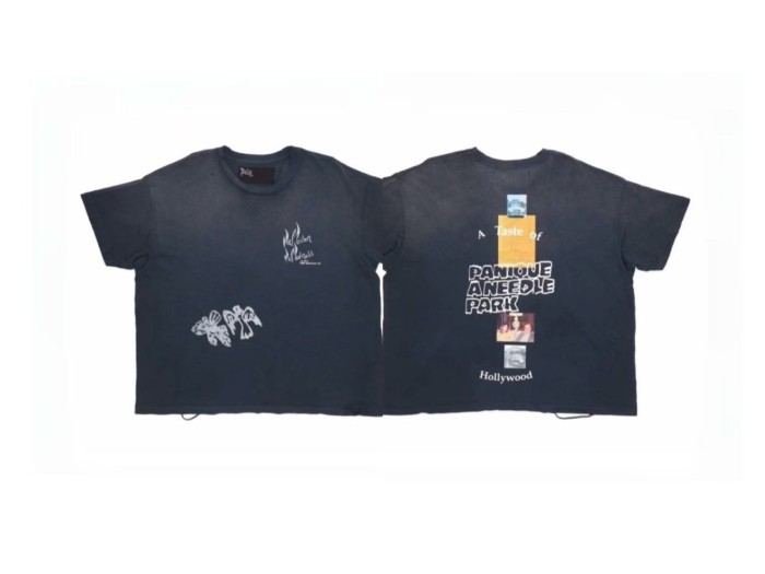 PANIQUE A NEEDLE PARK Print Washed Version Tee 28756295