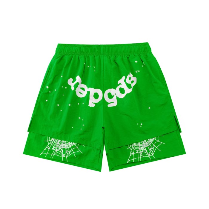 Colorful Graffiti  Spider  & Web Print Streetwear Layered Shorts 19 colors 29097074