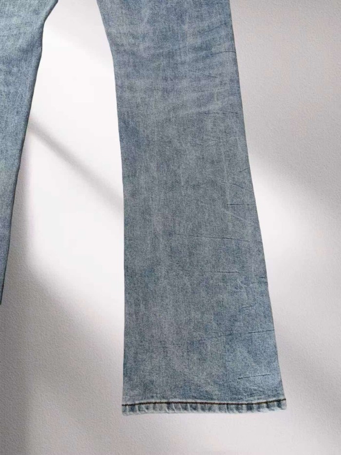 1:1 quality version Star River Rhinestone Vintage Flared Jeans 2 colors 29045805