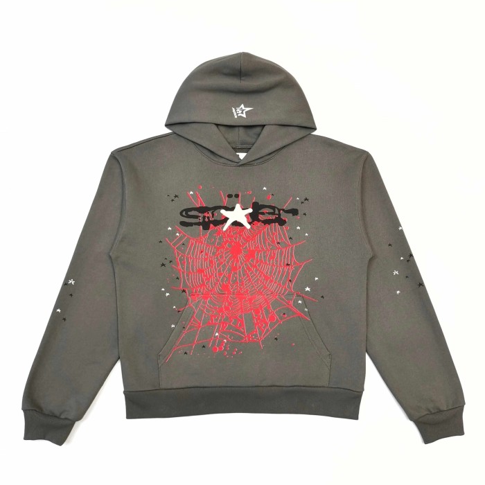 [Big & Tall for weights up to 220 lbs]1:1 quality version White Starfish Red Net Print Hoodie & Pants Set 28974023