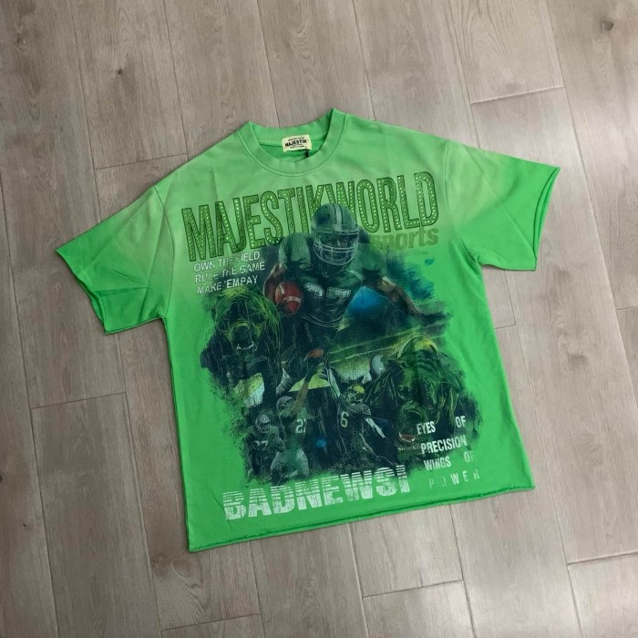 World Rugby Beast Rhinestone Print Washed Tee 29064549
