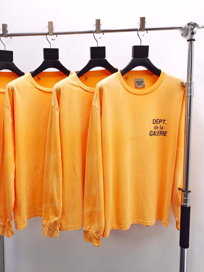 [Big & Tall for weights up to 260 lbs]1:1 quality version Orange Water Ripple Long Sleeve T-Shirt 28597868