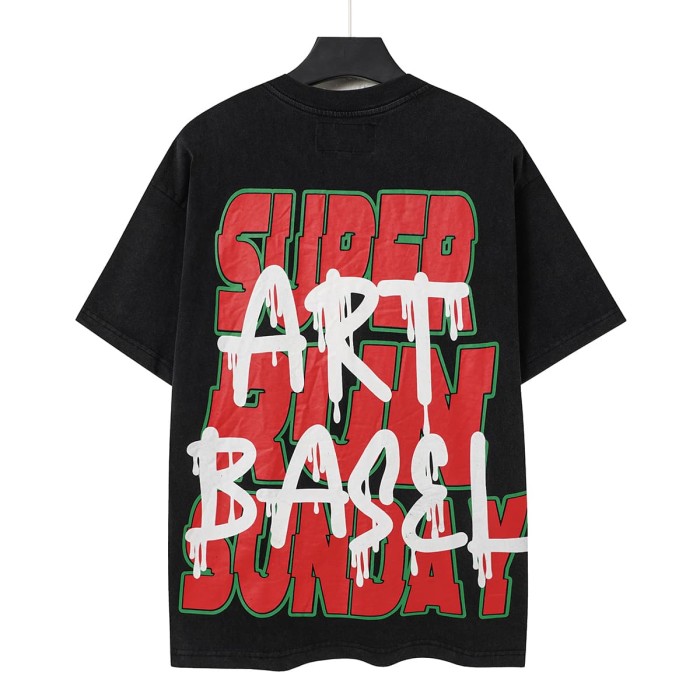 Splatter Graffiti Racing Print Washed Tee 2 colors 29098142