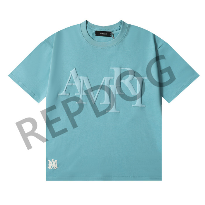 Mismatched Foam Letter Print Round Neck Tee 4 colors