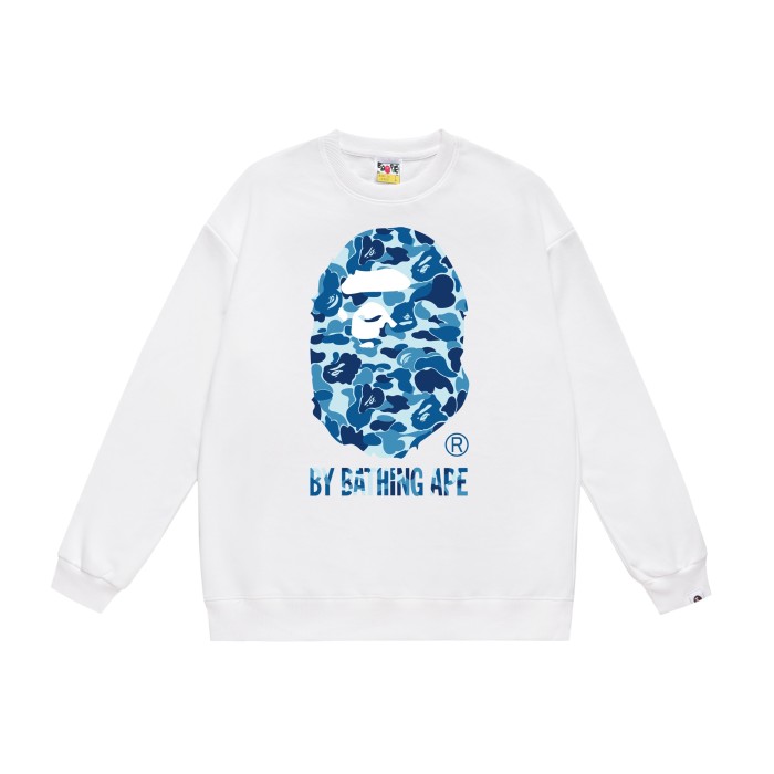 Big Head Logo Print Round Neck Sweatshirt