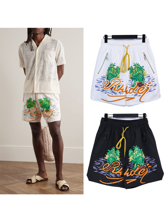Coconut Splash Letter Print Shorts 2 colors