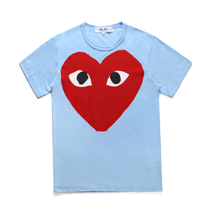 Polka dot heart print Tee 6 colors 28761224