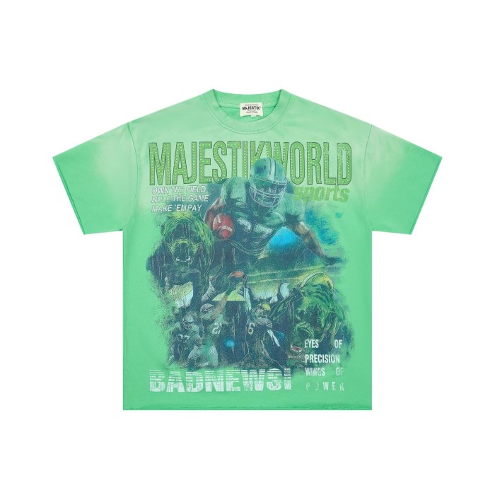 World Rugby Beast Rhinestone Print Washed Tee 29064549