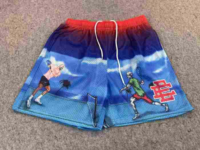 Illustration style quick-drying mesh shorts 5 colors