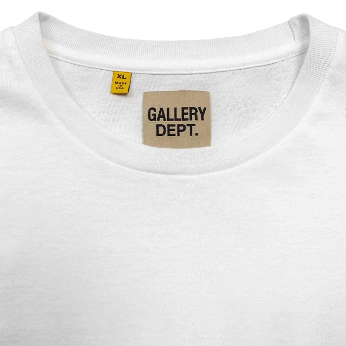 [Big & Tall for weights up to 260 lbs]1:1 quality version Vertical Large French Letter Print Washed Tee 2 colors 28971602