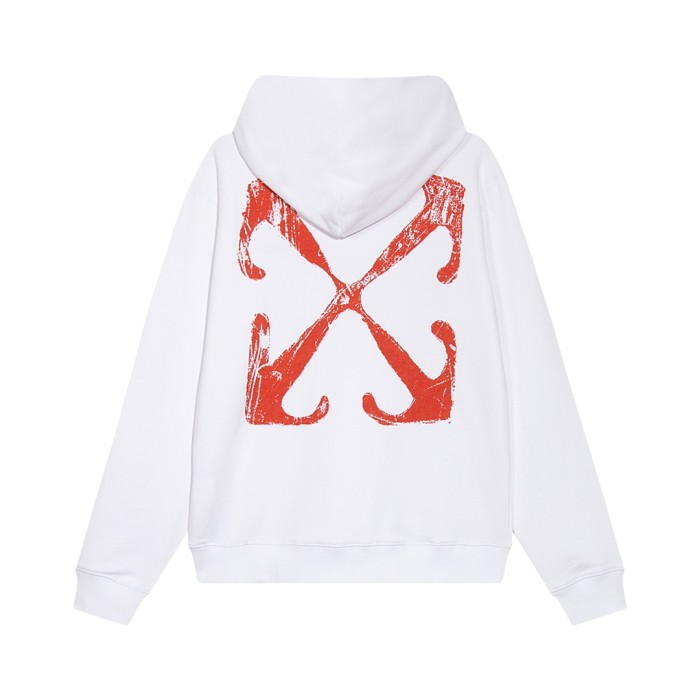 [Buy More Save More] Scratch Arrow Logo Print Hooded Sweatshirt 2 colors