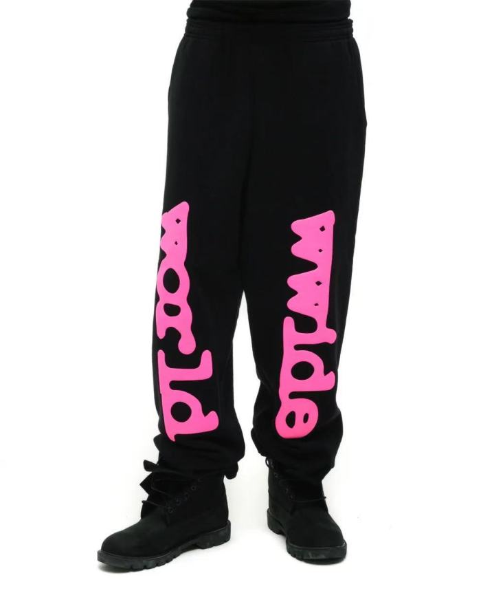 1:1 quality version Rose Pink 555 Printed Hoodie & Pants Set 28747517