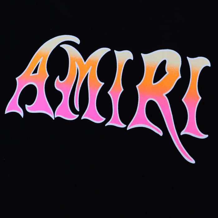 Pink Orange Gradient Logo Graphic Print Tee 2 colors 28979012