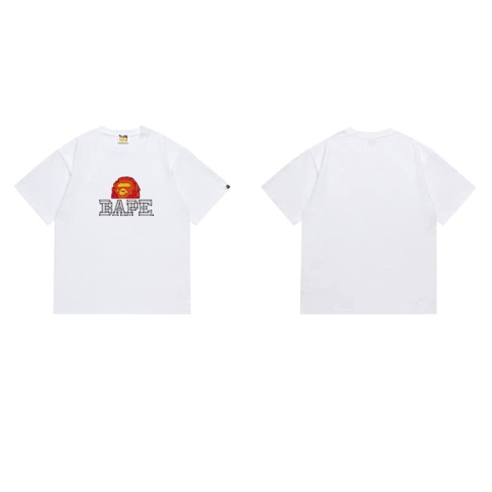 Outline sketch letter ape short sleeves T-shirt 2 colors 29053443