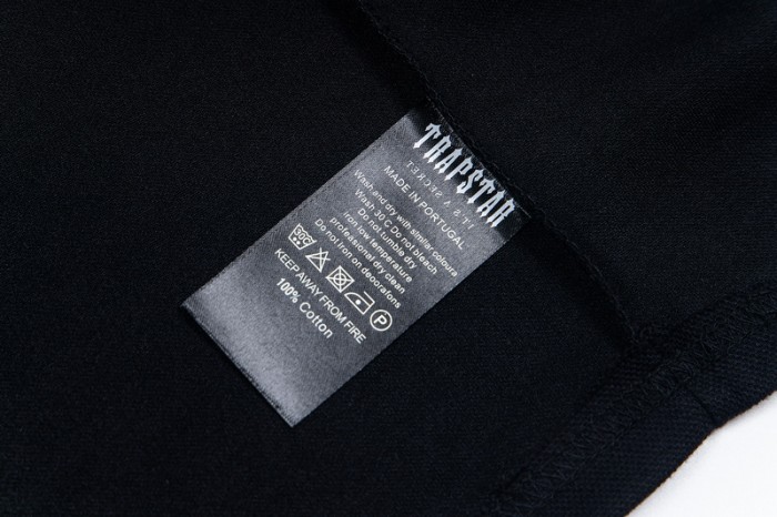 American Street Style Black Contrast Trim Embroidered Logo Polo Shirt 2 colors 29080230