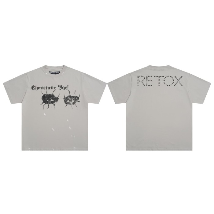 Graffiti Multi-Leg Eyes Splash Ink Print Washed Tee 29069145