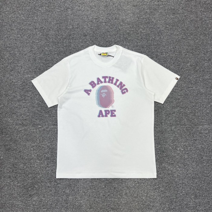 1:1 quality version Malfunctioning color overlapping shadow ape head Tee 2 colors