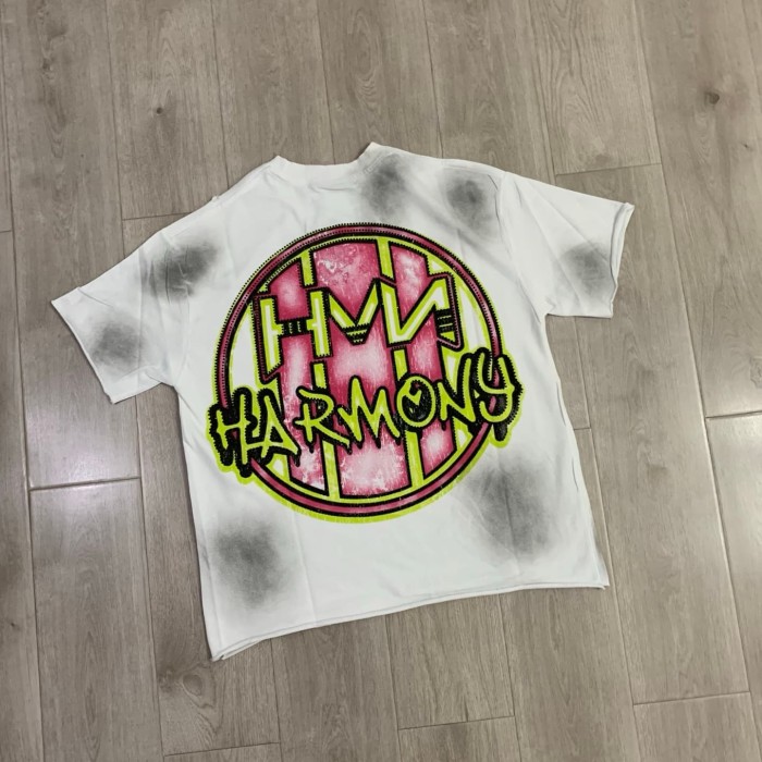 Neon Ferris Wheel Rhinestone Print Washed Tee 29066077