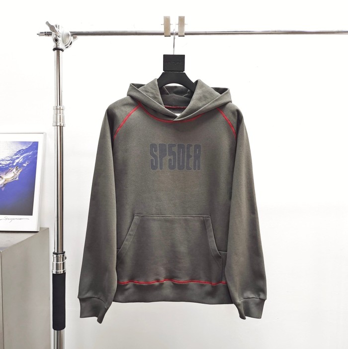 [Big & Tall for weights up to 220 lbs]1:1 quality version Red Stripe Letter Print Hoodie & Pants Set 28777395