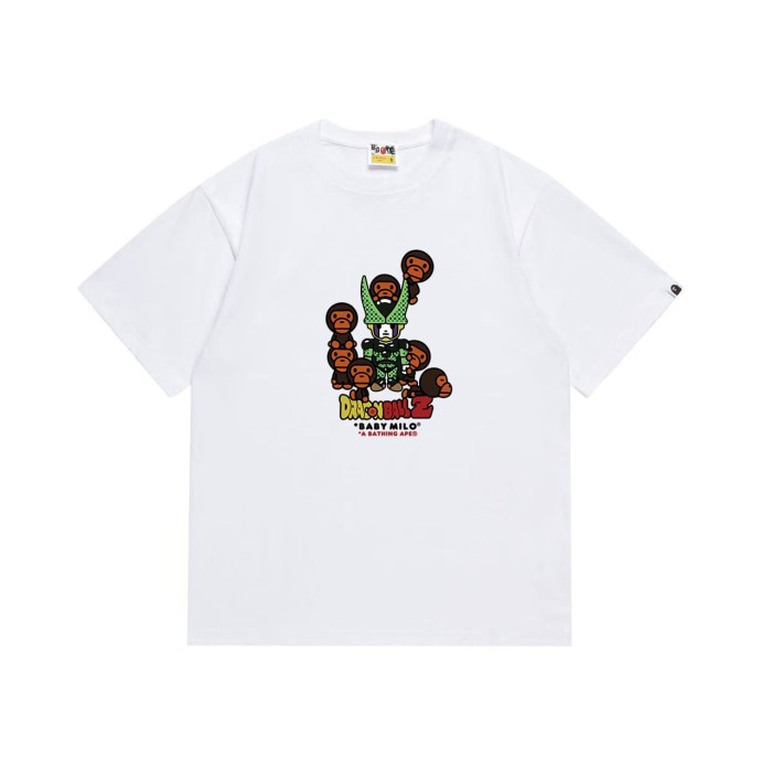 Little monkey surrounded by cartoon print T-shirt 2 colors 29054127