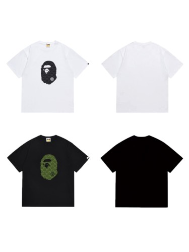 Classic Ape Head Monogram Print Daily Wear T-Shirt 2 colors 29053787