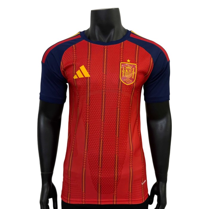 2026/2027 Red with Yellow Stripes Spain Home Jersey 2 Kind 28898435